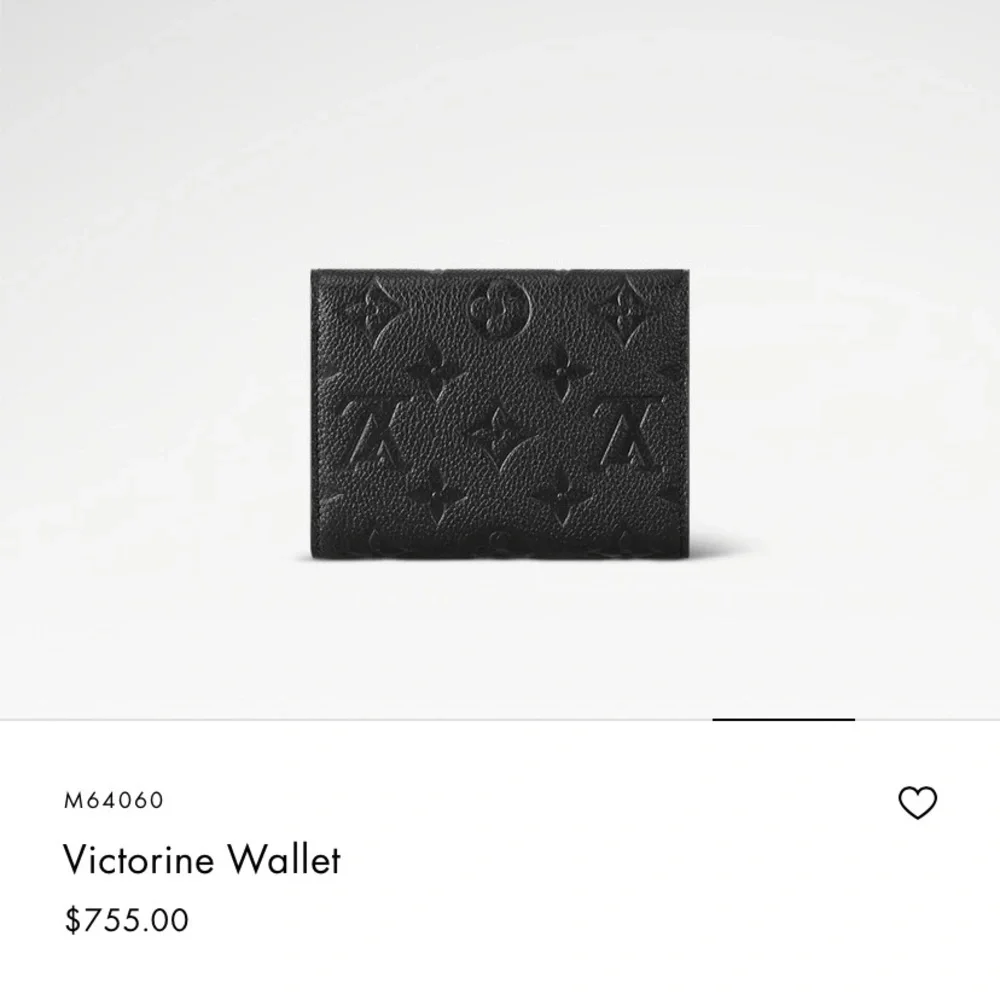 Louis Vuitton Victorine Black Embossed Monogram Wallet - Picture 6 of 16